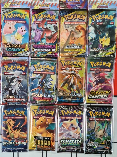 Pokemon bustine singole varie - bustine,