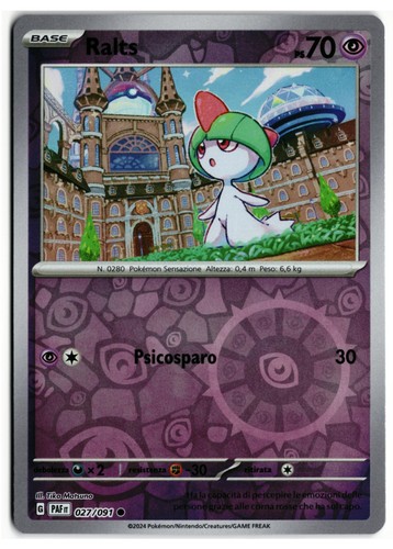 Pokémon ralts 027 091 reverse - ralts,