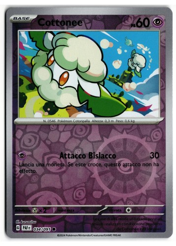 Pokémon cottonee 034 091 - pokémon, 034/091