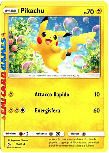 Pikachu comune ita - 19/68,