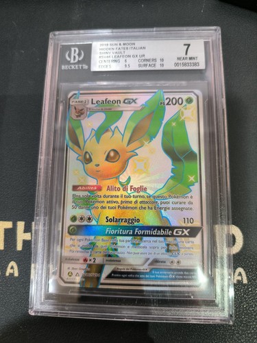 Carta pokémon leafeon - pokémon, gx