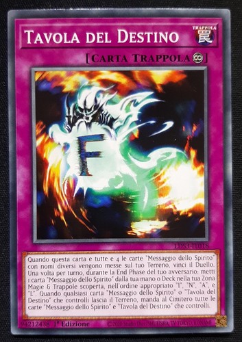 Tavola del destino italiano - del, in