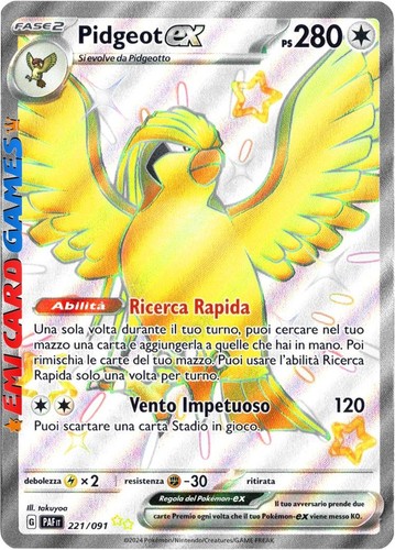 Pidgeot 221 091 ultra rara - 221/091,