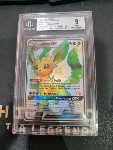 Carta pokémon leafeon - carta,