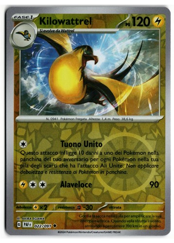 Pokémon kilowattrel 022 091 - pokémon,